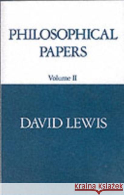 Philosophical Papers Lewis, David 9780195036466  - książka