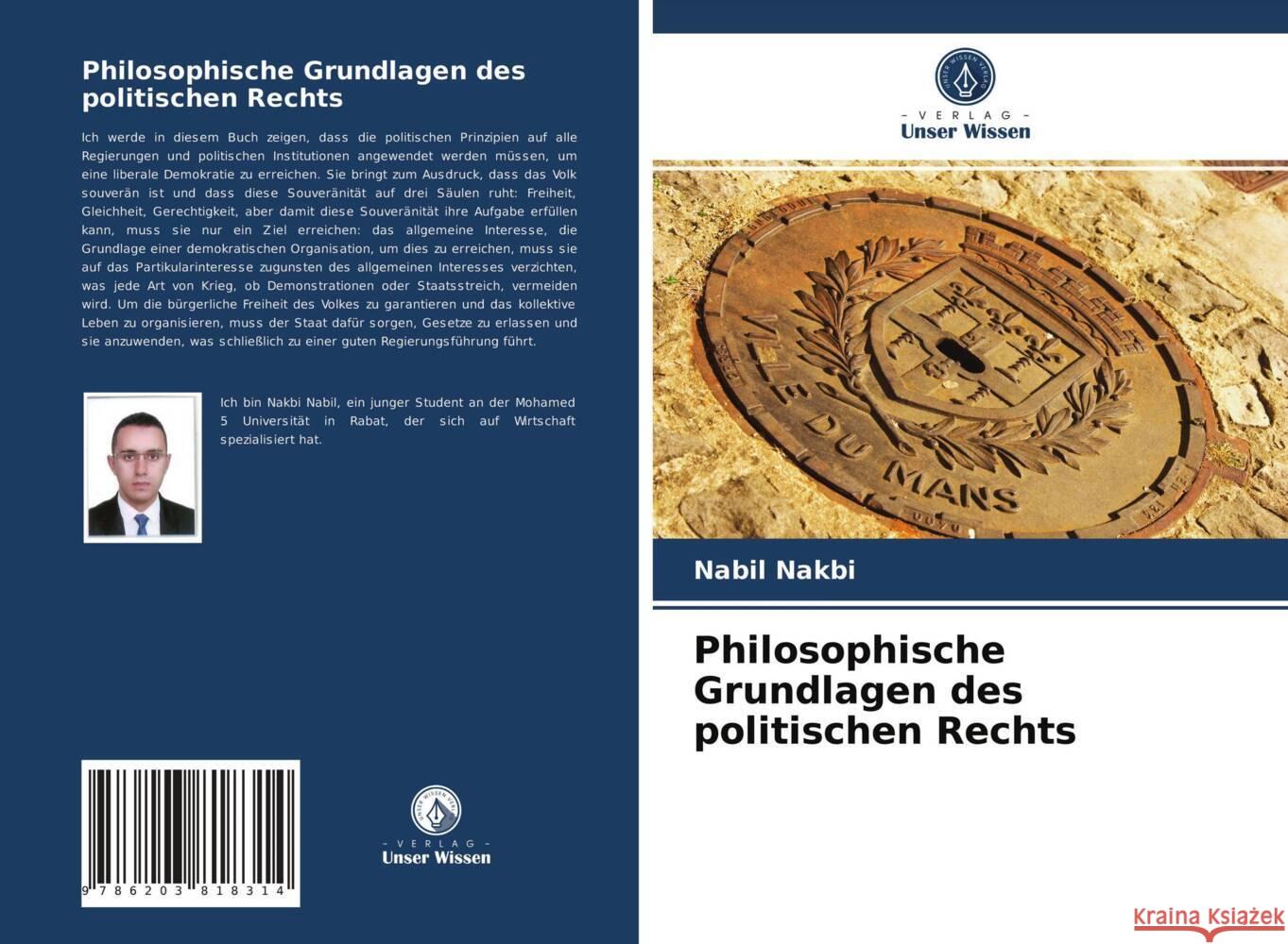 Philosophische Grundlagen des politischen Rechts Nakbi, Nabil 9786203818314 Verlag Unser Wissen - książka