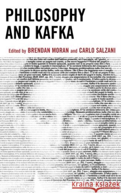 Philosophy and Kafka Brendan Moran Carlo Salzani 9780739180891 Lexington Books - książka