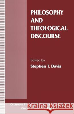 Philosophy and Theological Discourse Stephen T. Davis 9781349256327 Palgrave MacMillan - książka
