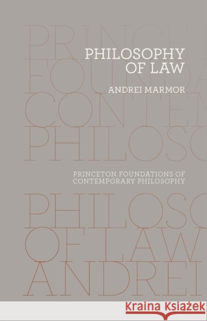 Philosophy of Law Andrei Marmor 9780691163963 Princeton University Press - książka