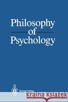 Philosophy of Psychology Mario Bunge Ruben Ardila 9781461291183 Springer - książka