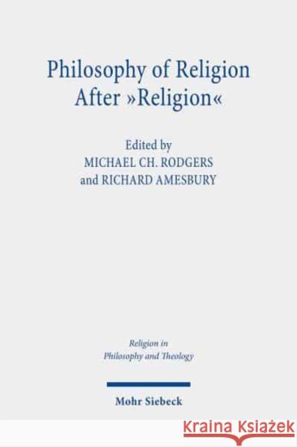 Philosophy of Religion after 