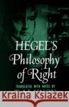 Philosophy of Right Georg Wilhelm Friedri Hegel T. M. Knox 9780195002768 Oxford University Press