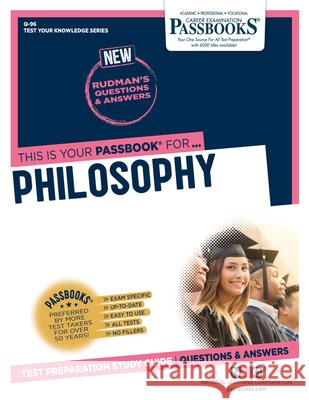 Philosophy (Q-96): Passbooks Study Guidevolume 96 National Learning Corporation 9781731870964 National Learning Corp - książka