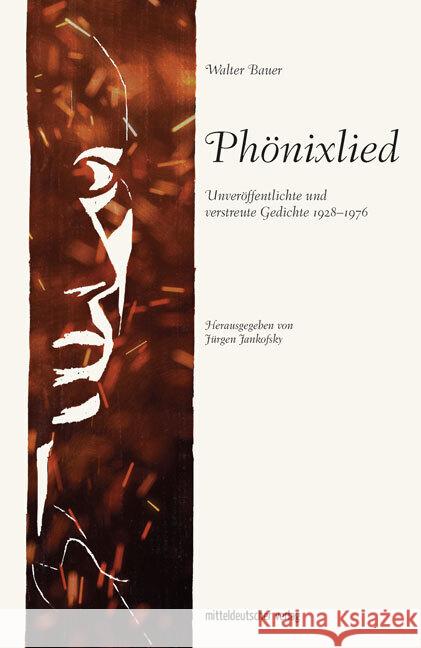 Phönixlied Bauer, Walter 9783963116889 Mitteldeutscher Verlag - książka