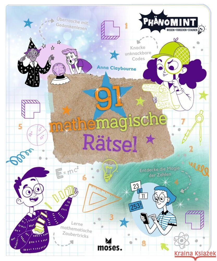 PhänoMINT 91 mathemagische Rätsel Claybourne, Anna 9783964552365 moses. Verlag - książka