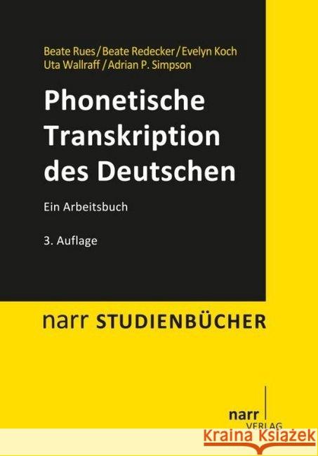 Phonetische Transkription des Deutschen : Ein Arbeitsbuch  9783823368274 Narr - książka