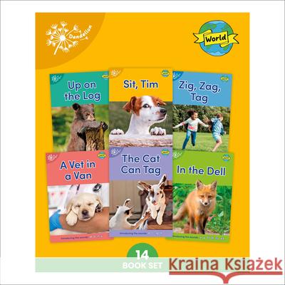 Phonic Books Dandelion World Stages 1-7 (Alphabet Code): Decodable Books for Beginner Readers Sounds of the Alphabet Phonic Books 9780744095609 Phonic Books - książka