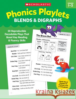 Phonics Playlets: Blends & Digraphs Liza Charlesworth 9781546155348 Scholastic Teaching Resources - książka