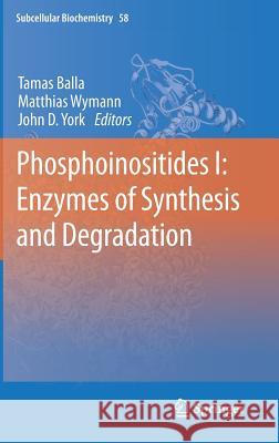 Phosphoinositides I: Enzymes of Synthesis and Degradation Tamas Balla Matthias Wymann John D. York 9789400730113 Springer - książka