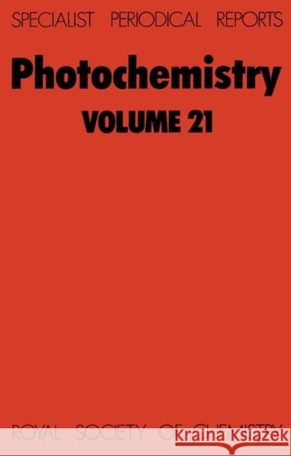 Photochemistry: Volume 21  9780851861951 Royal Society of Chemistry - książka