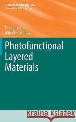 Photofunctional Layered Materials Dongpeng Yan Min Wei 9783319169903 Springer - książka