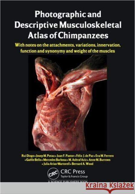 Photographic and Descriptive Musculoskeletal Atlas of Chimpanzees: With Notes on the Attachments, Variations, Innervation, Function and Synonymy and W Diogo, Rui 9781466580183 CRC Press - książka