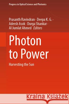 Photon to Power  9789819659135 Springer Nature Singapore - książka