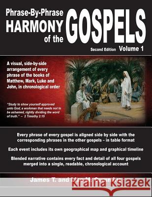 Phrase-By-Phrase Harmony of the Gospels: Second Edition, Volume 1 James T. Cummins Lisa M. Cummins 9781537223292 Createspace Independent Publishing Platform - książka