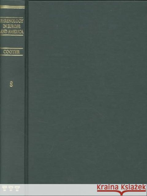 Phrenology in Europe and America Roger Cooter 9780415236232 Routledge - książka