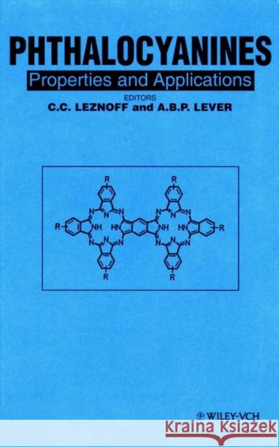 Phthalocyanines Lever, A. B. P. 9780471187202 Wiley-VCH Verlag GmbH - książka