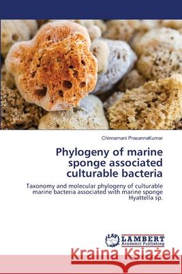 Phylogeny of marine sponge associated culturable bacteria Chinnamani Prasannakumar 9786202672382 LAP Lambert Academic Publishing - książka