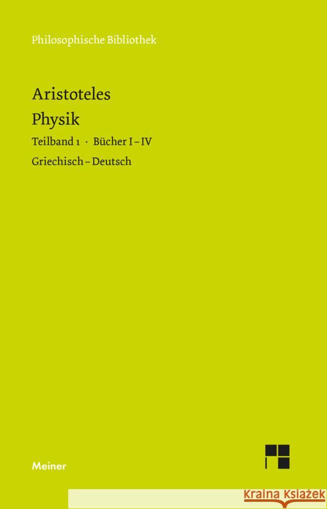 Physik. Tlbd.1/1-4 Aristoteles 9783787338702 Meiner - książka