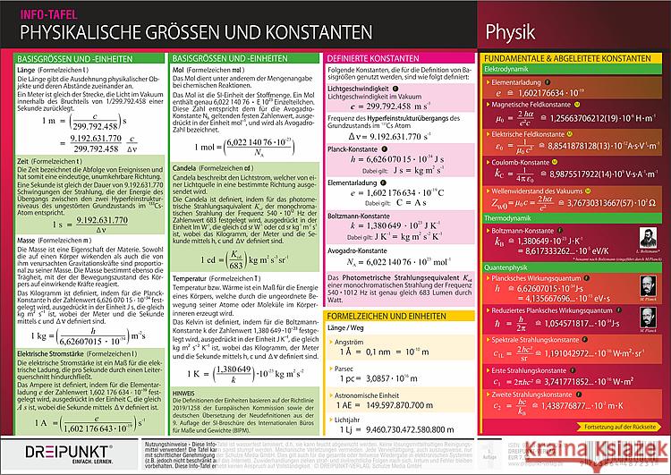 Physikalische Größen und Konstanten Schulze Media GmbH 9783864487231 Dreipunkt Verlag - książka