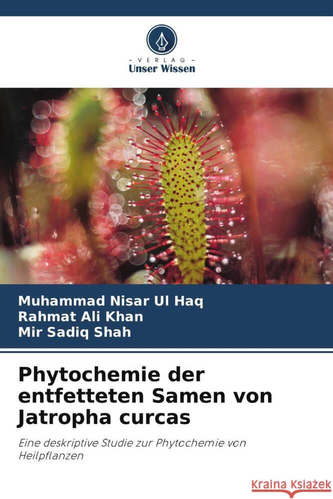 Phytochemie der entfetteten Samen von Jatropha curcas Muhammad Nisar U Rahmat Ali Khan Mir Sadiq Shah 9786207226177 Verlag Unser Wissen - książka