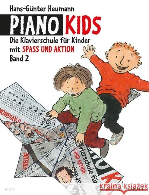 Piano Kids. Bd.2 : Die Klavierschule für Kinder mit Spaß und Aktion Heumann, Hans-Günter   9783795751630 Schott Music, Mainz - książka