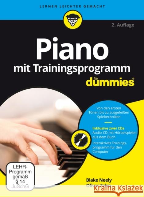 Piano mit Trainingsprogramm für Dummies, m. DVD-ROM Neely, Blake; Fehn, Oliver 9783527713479 John Wiley & Sons - książka