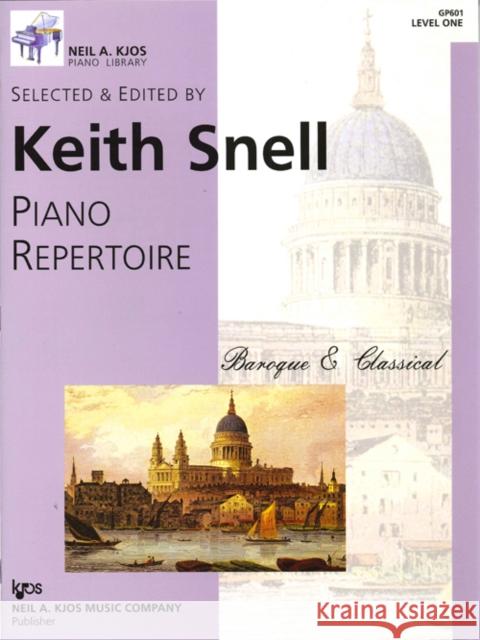 Piano Repertoire: Baroque & Classical 1    9780849762116 Kjos (Neil A.) Music Co ,U.S. - książka