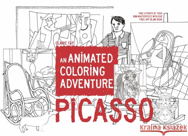 Picasso: An Animated Coloring Adventure Claire Fay 9783791373492 Prestel Junior - książka