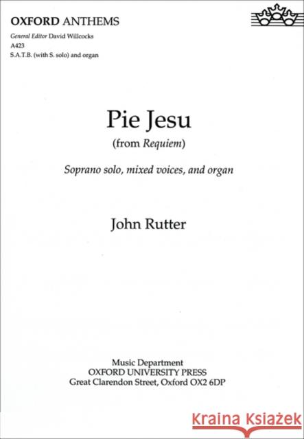Pie Jesu : from Requiem  9780193504783 OXFORD UNIVERSITY PRESS - książka