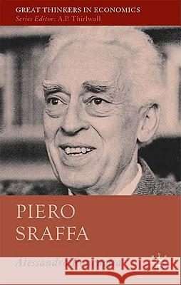 Piero Sraffa Alessandro Roncaglia A. P. Thirlwall 9781403987464 Palgrave MacMillan - książka