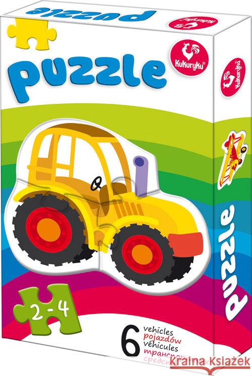 Pierwsze puzzle - Pojazdy  5901738560338 Adamigo - książka