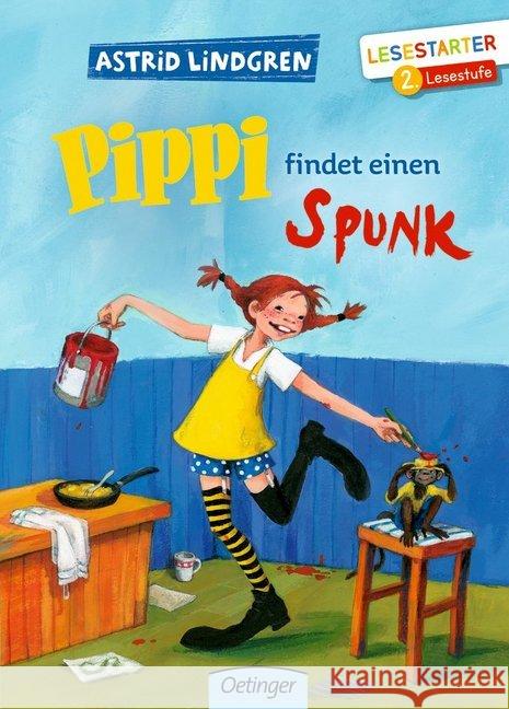 Pippi findet einen Spunk : 2. Lesestufe Lindgren, Astrid 9783789110405 Oetinger - książka