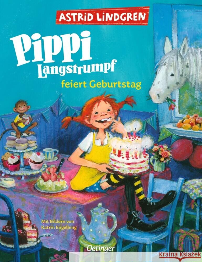 Pippi Langstrumpf feiert Geburtstag Lindgren, Astrid 9783751206303 Oetinger - książka