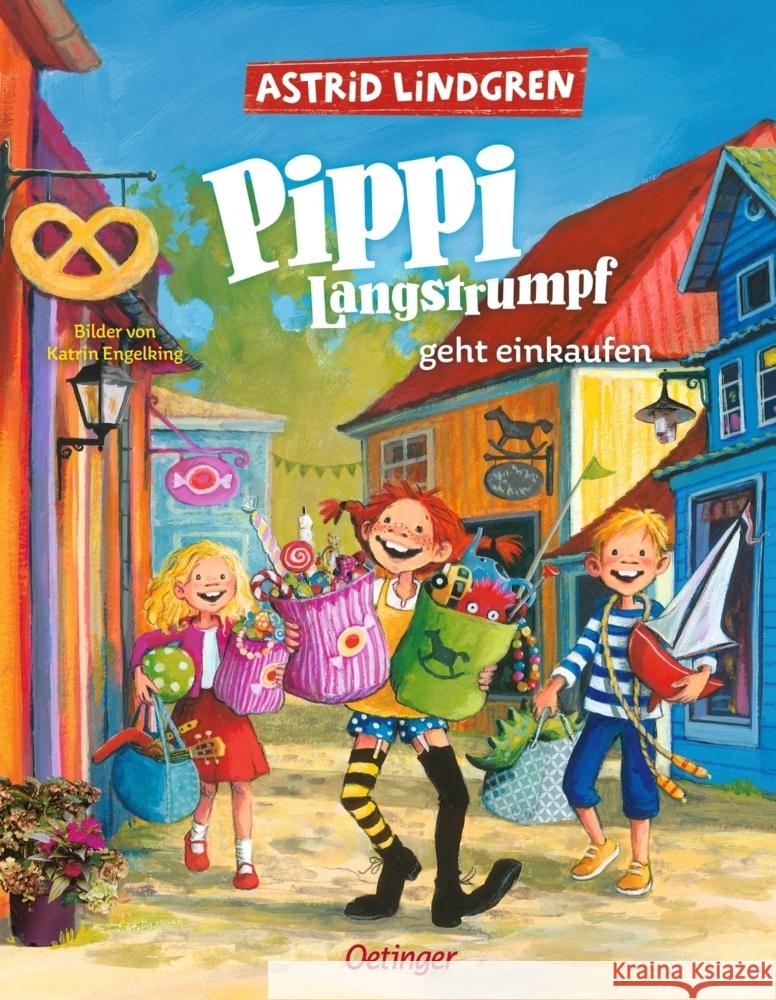 Pippi Langstrumpf geht einkaufen Lindgren, Astrid 9783751206037 Oetinger - książka