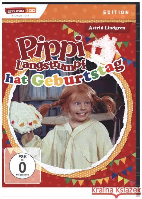 Pippi Langstrumpf hat Geburtstag, 1 DVD : Schweden Lindgren, Astrid 5414233188292 LEONINE Distribution - książka