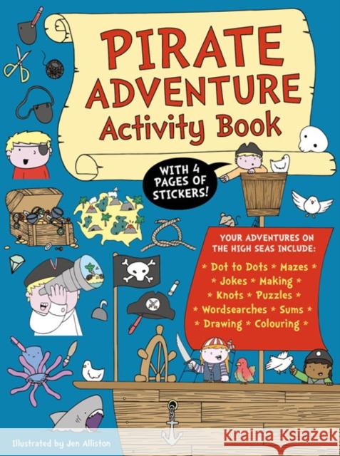 Pirate Adventure Activity Book Jen Alliston 9781787080072 Button Books - książka