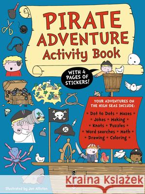 Pirate Adventure Activity Book Jen Alliston 9781787080089 Button Books - książka