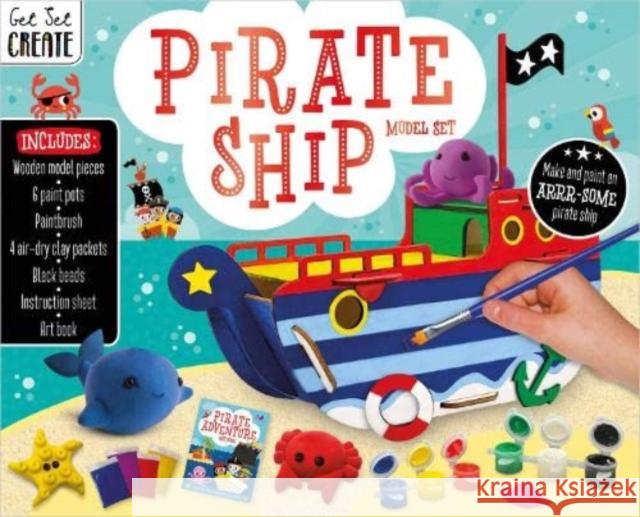 Pirate Ship Model Set Make Believe Ideas 9781805441496 Make Believe Ideas - książka