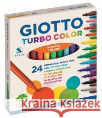 Pisaki Turbo Color 24 kolory GIOTTO  8000825412004 Fila - książka