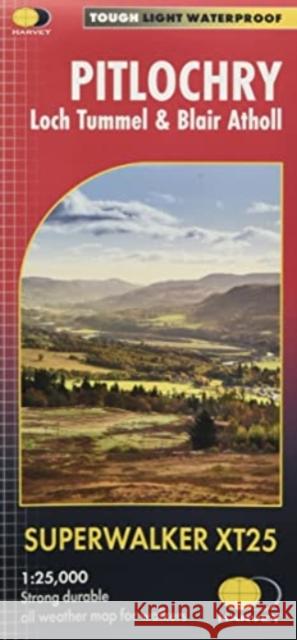 Pitlochry XT25: Loch Tummel & Blair Atholl  9781851376414 Harvey Map Services Ltd - książka
