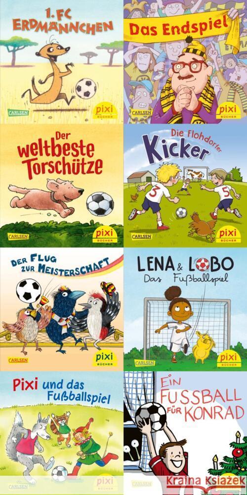 Pixi-8er-Set 285: Pixi und seine Fußball-Freunde (8x1 Exemplar), 8 Teile diverse 9783551044990 Carlsen - książka