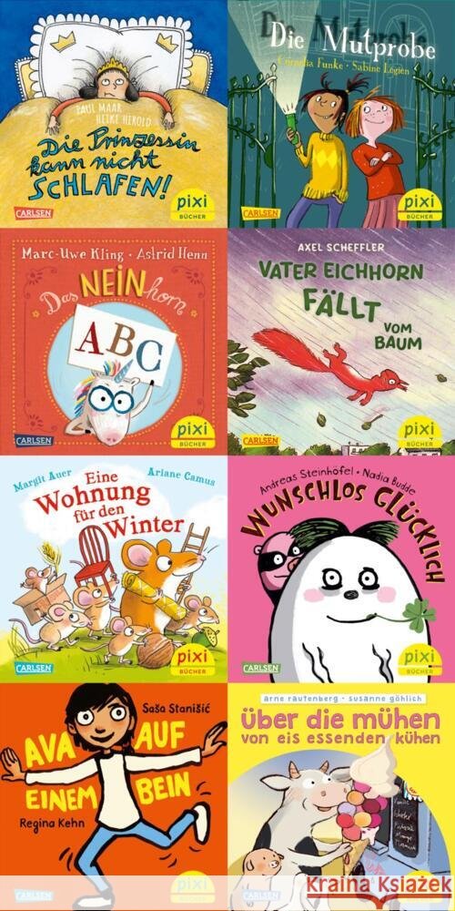Pixi-8er-Set 295: Beliebte Autor*innen gratulieren Pixi (8x1 Exemplar), 8 Teile diverse 9783551038784 Carlsen - książka