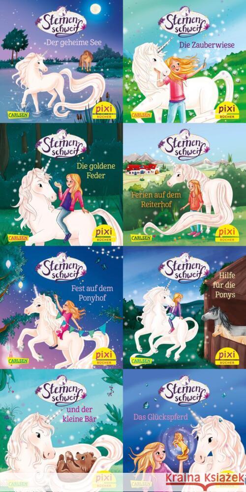Pixi-8er-Set 303: Neue Abenteuer mit Sternenschweif (8x1 Exemplar), m. 8 Buch Chapman, Linda 9783551038876 Carlsen - książka