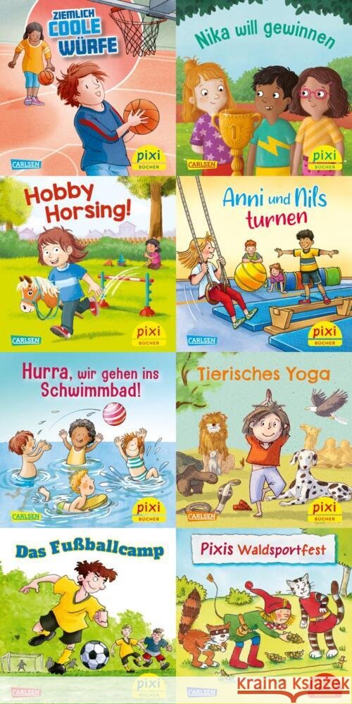 Pixi-8er-Set 305: Sport macht Spaß mit Pixi (8x1 Exemplar), 8 Teile diverse 9783551038890 Carlsen - książka