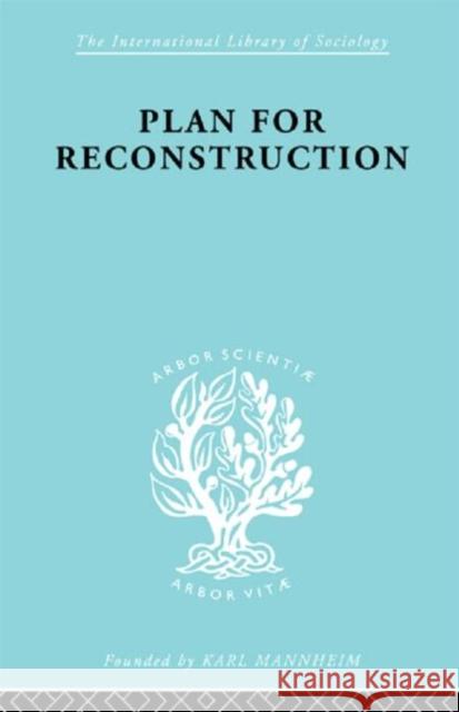Plan for Reconstruction W. H. Hutt Hutt W. H. 9780415175524 Routledge - książka