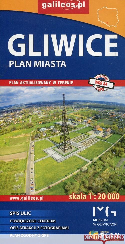 Plan miasta - Gliwice 1:20 000  9788365689436 Studio Plan - książka