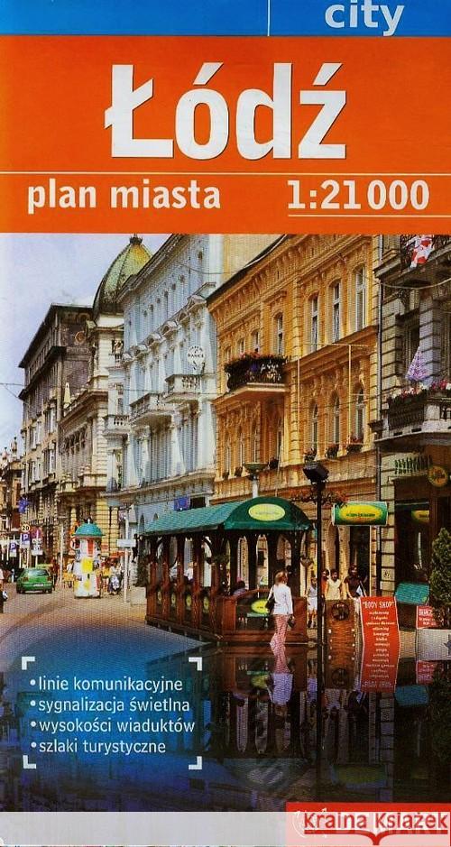 Plan miasta - Łódź 1:21 000 DEMART  9788389472601 Demart - książka