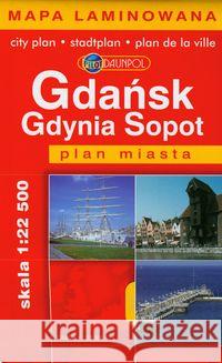 Plan Miasta EuroPilot. Gdańsk Gdynia Sopot laminat  9788374753074 Daunpol - książka